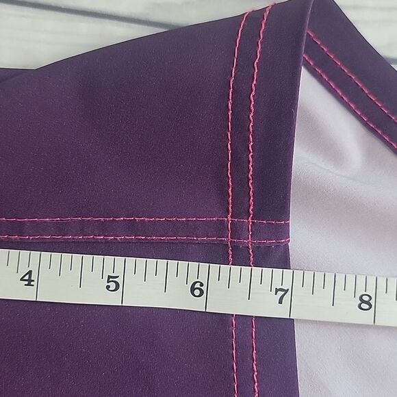 Prana Makenna Purple Board Shorts with Pink Accents Womens Size XL - Picture 12 of 12